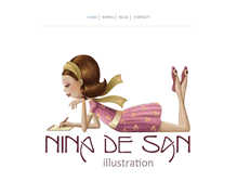 Tablet Screenshot of nina-de-san.com